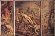 Peter Paul Rubens The Raising of the Cross (mk01) oil painting